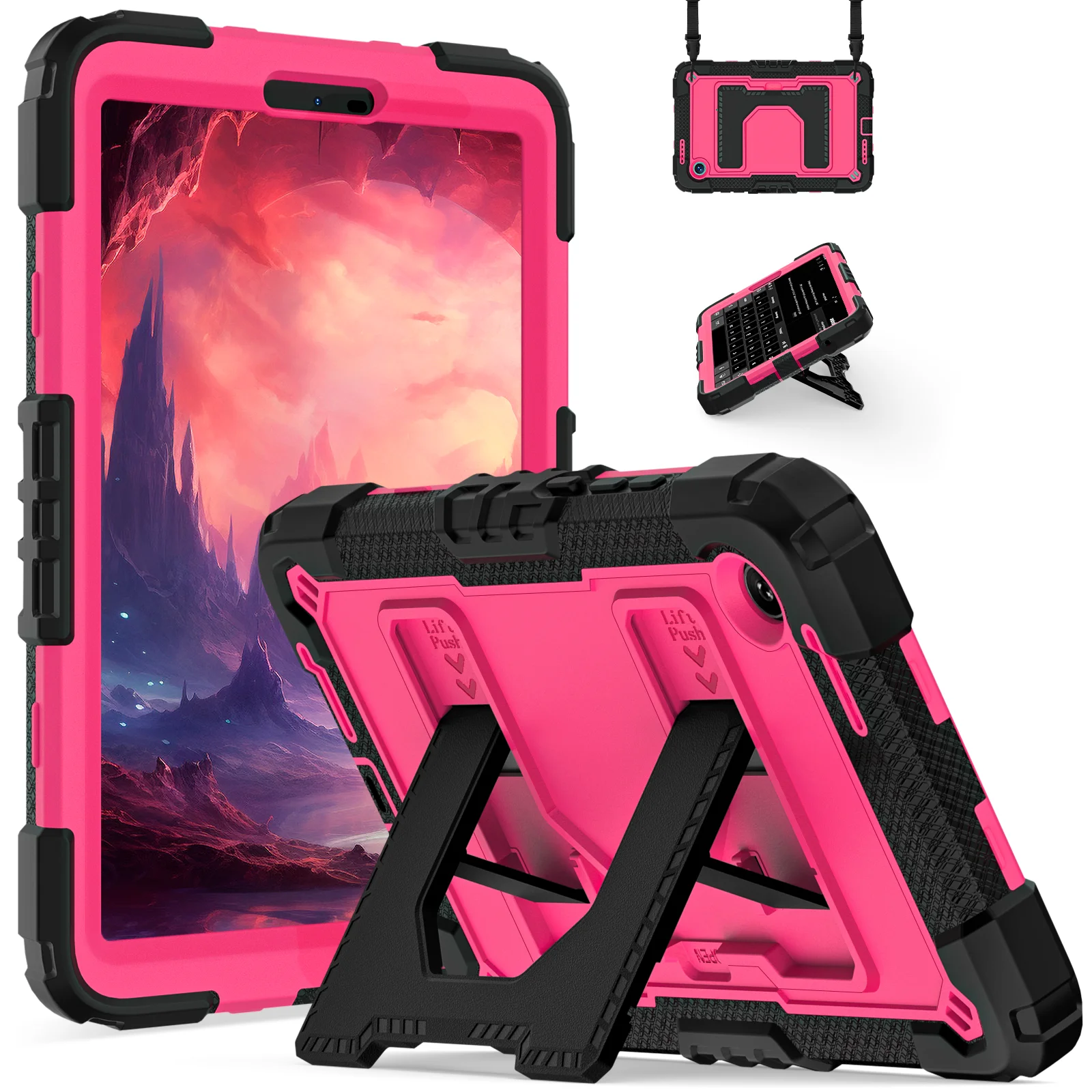 Enhanced Rugged Armor Stand Tablet Cover, 8.7 Inch