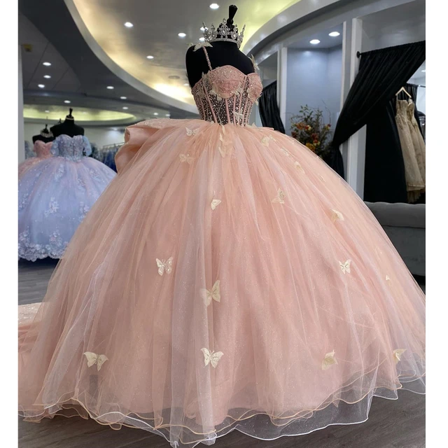 Princess Off The Shoulder Corset Ball Gown Quinceanera Dresses Beaded  Appliques Sweet 16 Birthday Gowns Vestido 15 Años 2022 - Quinceanera Dresses  - AliExpress