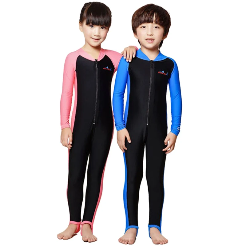 Vestido de natação crianças meninos meninas roupas de mergulho roupas ...