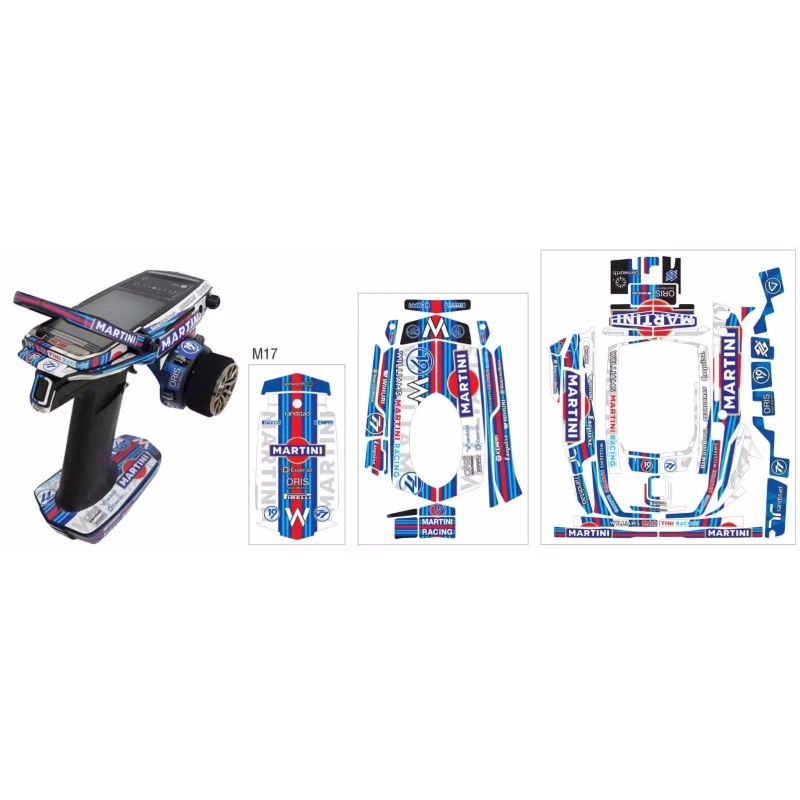 Sanwa m17-子供用ラジコンステッカー,7pxr/10px/mt4/mt44/m12/m12s