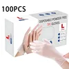 100PCS Disposable TPE Gloves Kitchen Bathroom Restaurant Camping Travel Waterproof Oil-Proof Household Cleaning Tools 1