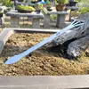 Mini Gardening Rake Stainless Steel Spatula Rake 3 Tines Fan Lawn Leaf Small Hand Rake for Sweep Leaves Cleaning Debris 4