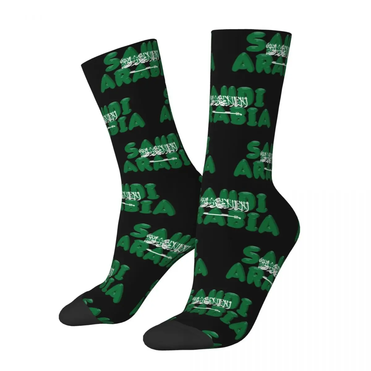 

Сумасшедшие женские носки из Саудовской Аравии! Удобные носки Merch с надписью Happy National Day, всесезонные носки высокого качества