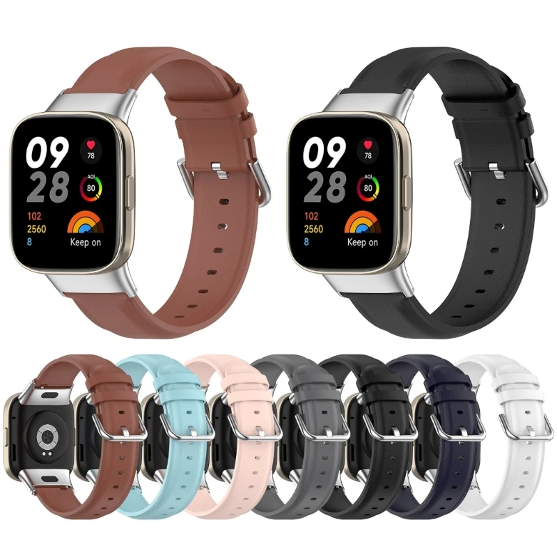 

Soft PU Leather Smartwatch Bands Strap for Redmi Watch 3 Watch Lite 3 Women Men