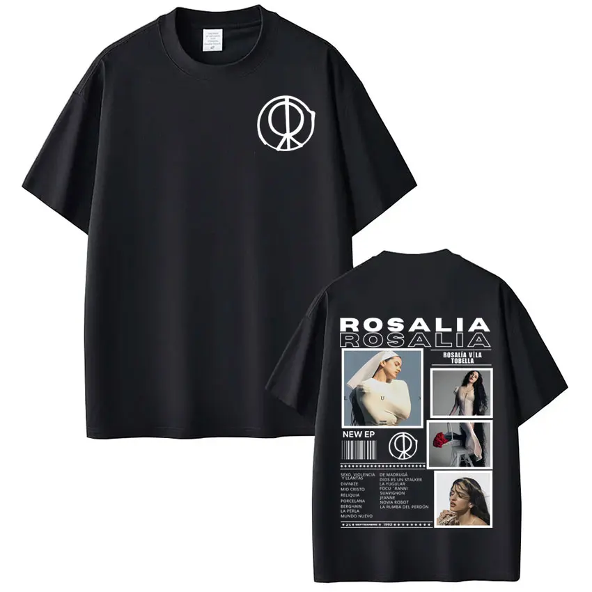 Singer Rosalía LUX Album Tour 2025 Print T-shirt Men Women Fashion Cotton T-shirts Oversized Hip-hop Casual Comfort T Shirts Top