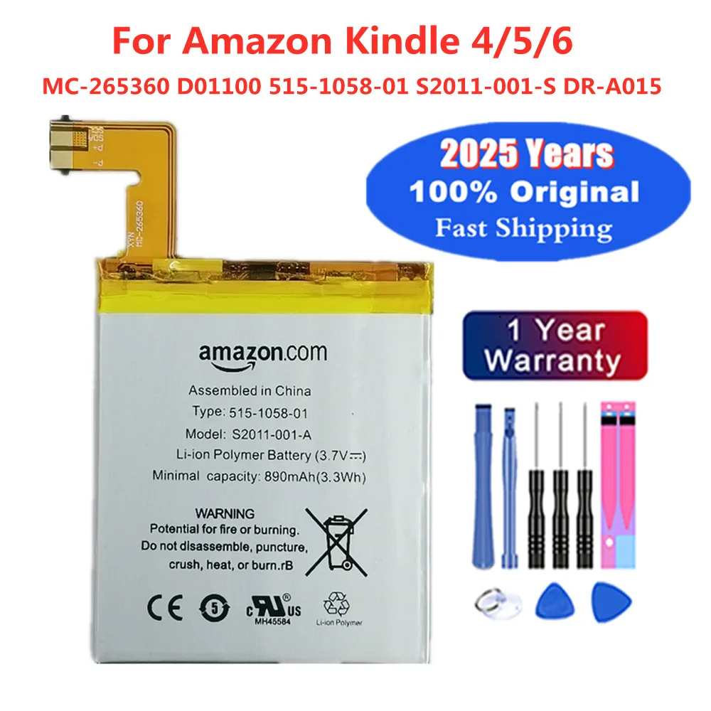 MC- 265360 Batteria Originale Per Amazon Kindle 4 5 6 Telefono