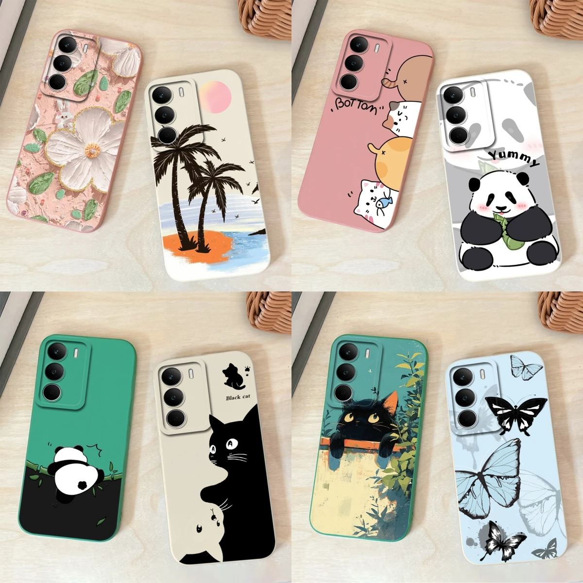 Cute Design Full Protection Soft Silicone Phone Case with Anti-Drop Bumper