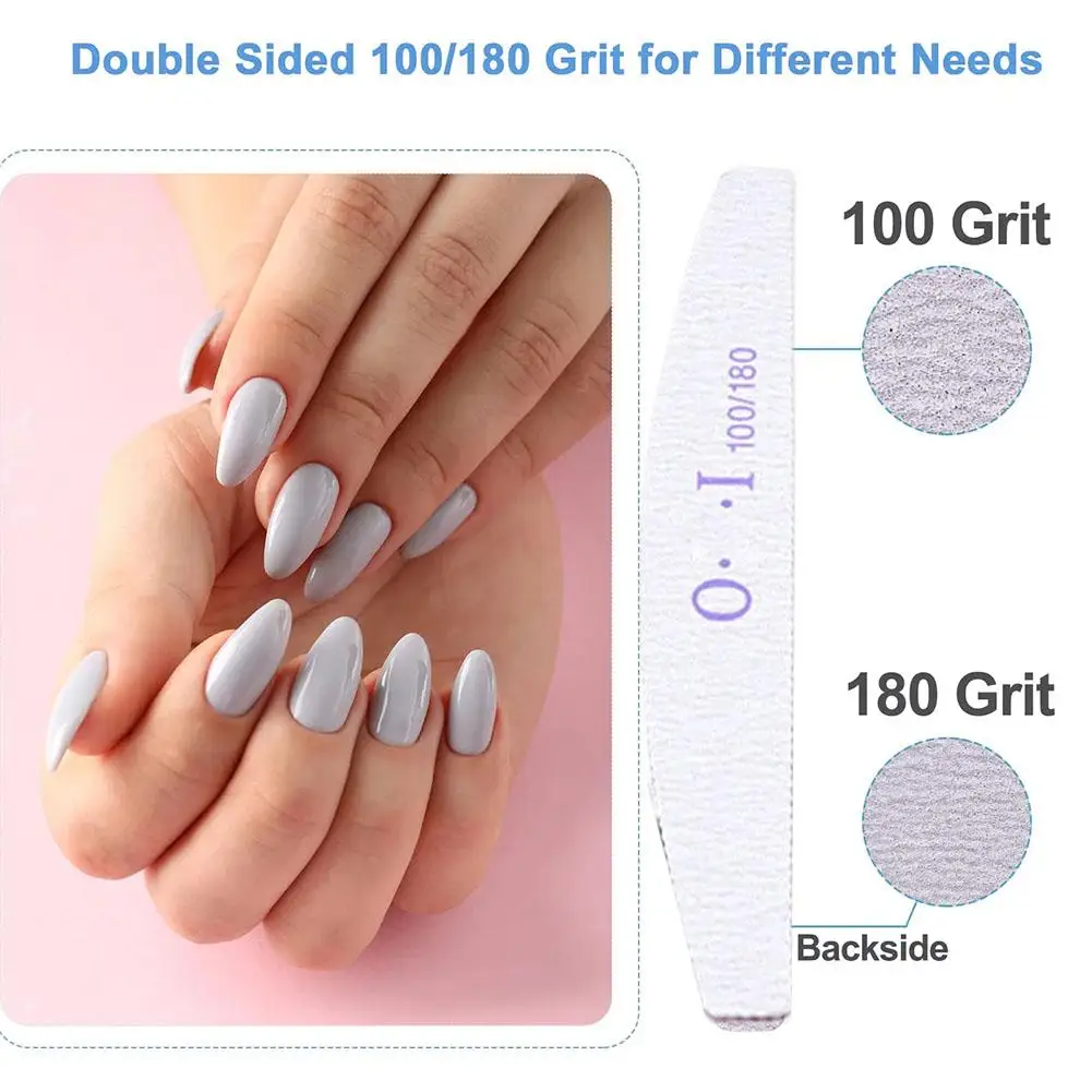 10pcs 네일 파일 초박형 샌딩 스트립 네일 파일 스트립 네일 트리밍 특수 폴리싱 스트립 100/180 러빙 스트립 네일 도구
