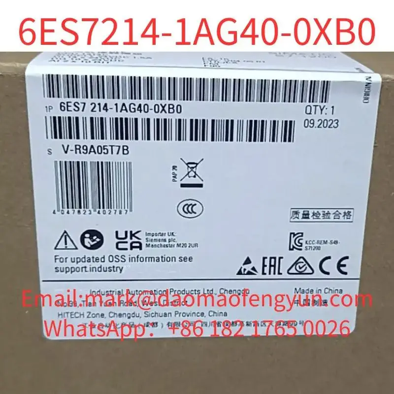 6Es7214-1Ag40-0Xb0 Muslimatic S7-1200, Cpu 1214C, Cpu Compatta