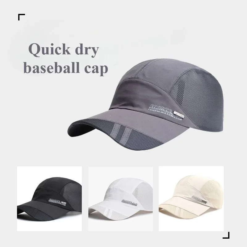 Tennis caps Summer Sport Caps Sun Hat for Men Women Fishing Baseball Hat UV Protection Outdoor Quick-drying Mesh Breathable Beach Tennis Cap