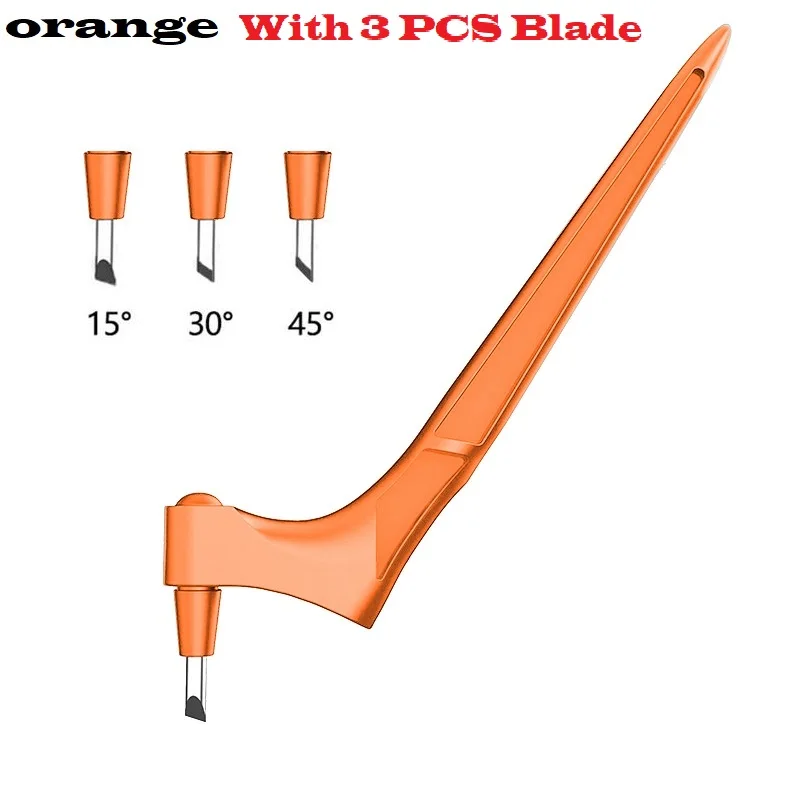 360 Steel Rotating Blade DIY Art Cutting Knife Craft Cutting Tool Safety Cutter Paper Knife with 3pcs Blades Pen
