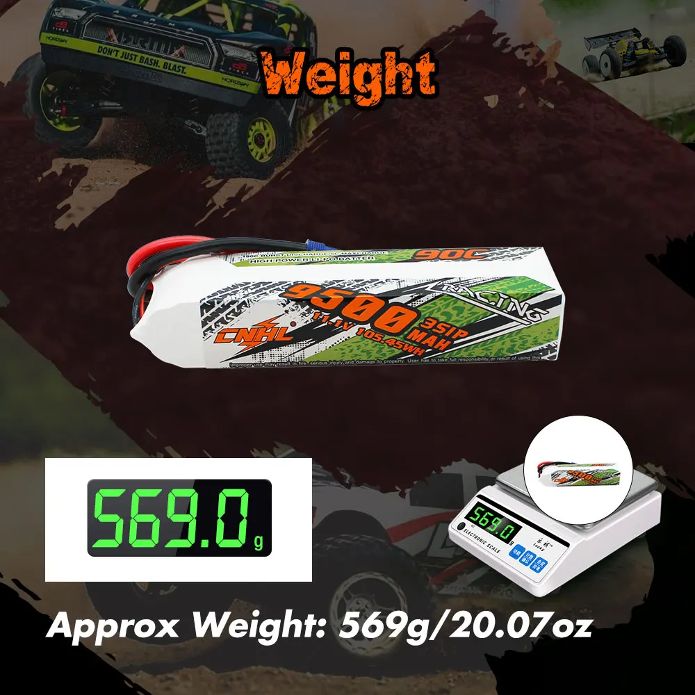 High Capacity 11.1V Lipo Battery for RC Vehicles