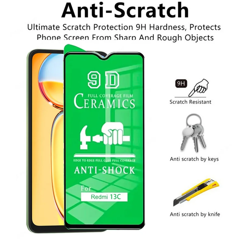 4-Pack Clear Ceramic Screen Protector - Soft HD Film