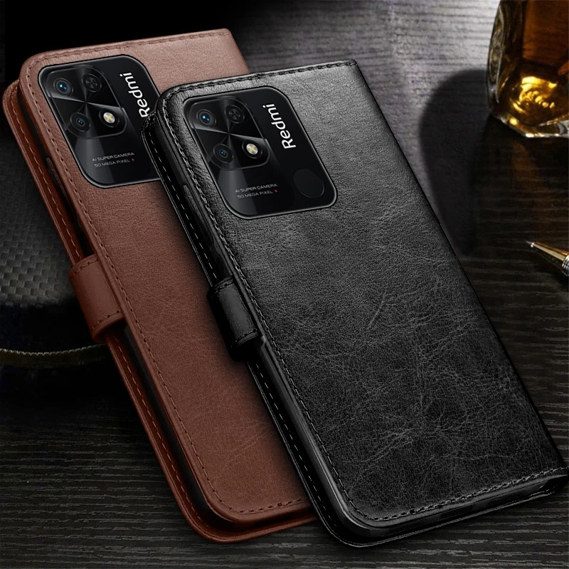 For Redmi 10C Case Book Wallet Magnetic Stand Flip Leather Coque On Readmi Redmy 10 C C10 220333QAG 6.71" Protect Funda Redmi10C