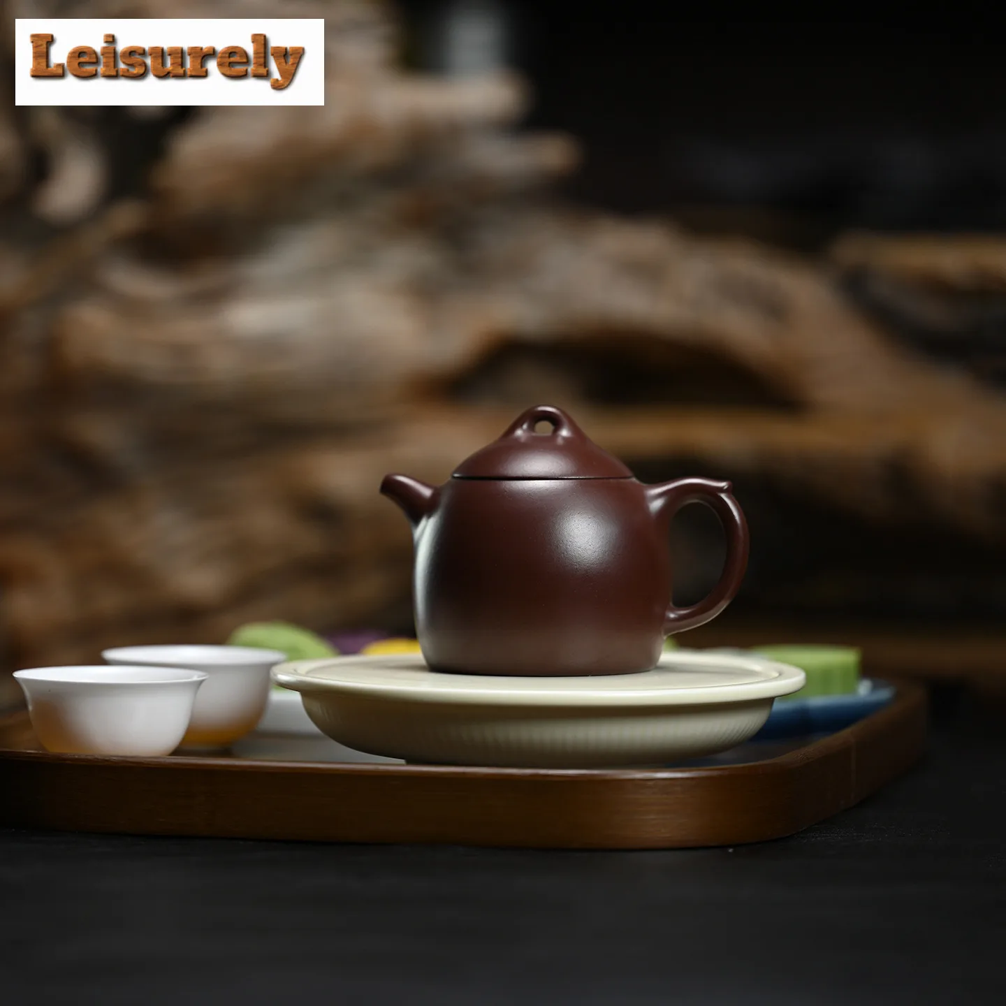 230ml Retro Yixing Purple Clay Teapots Handmade Qin Quan Pot Raw Ore Purple Mud Kettle Chinese Zisha Tea Set For Tea Supplies