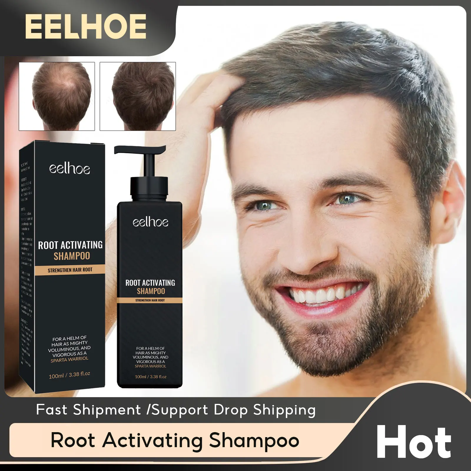 Anti Hair Loss Shampoo Scalp Treatment Nourishment Root Anti Dandruff Relieve Itching Prevent Thinning Clean Hair Growth Shampoo