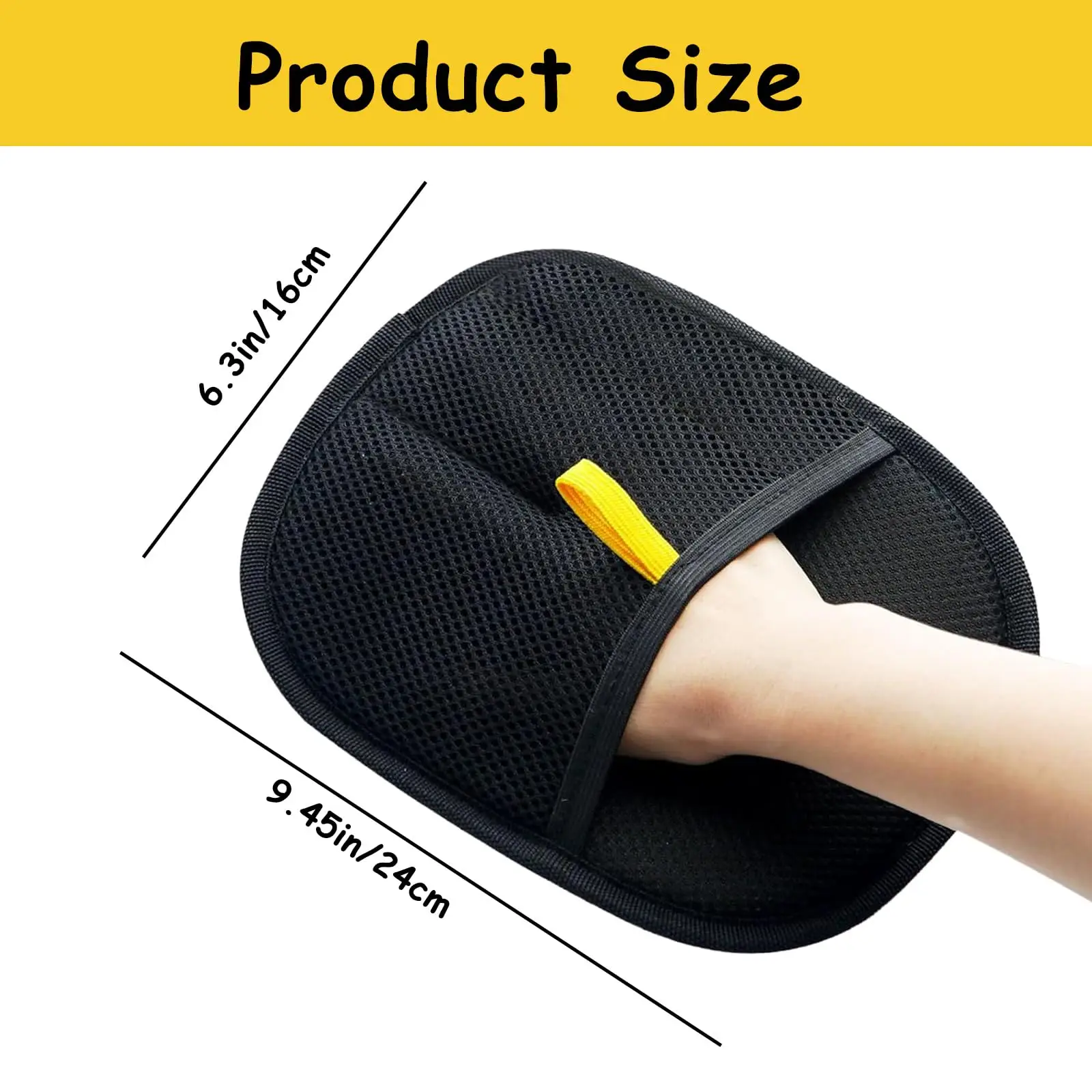 Pet Hair Removal Tool Reusable Static Removal Gloves, Double-Sided Grooming Gloves for Pets, Removes Pet Fur Hair for Carpets