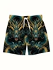 Men's Summer Boutique White Dove Element Printed Pattern Quick Drying Shorts Men Fashion Trend Casual Comfort Ultra Thin Shorts 4