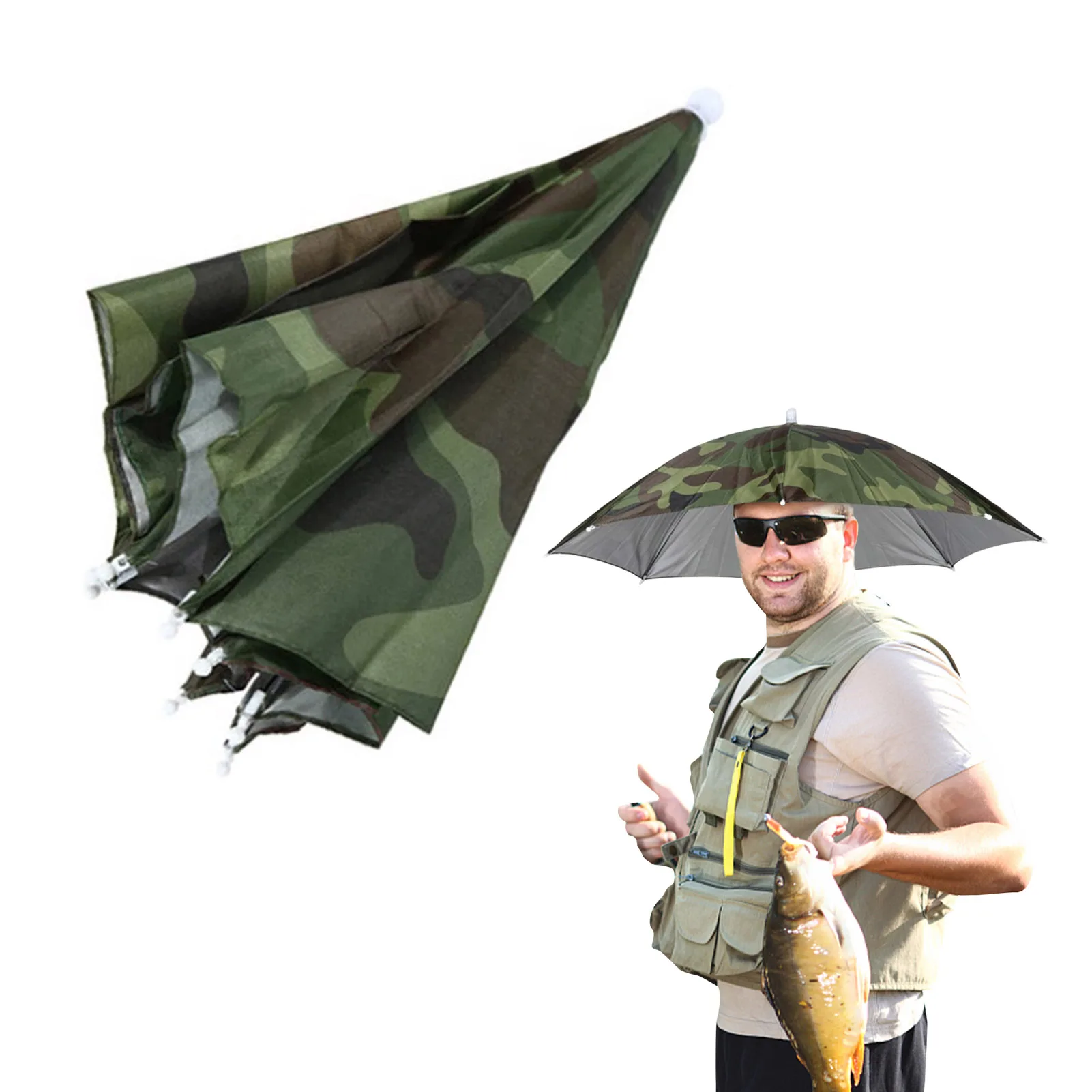 Cappello Da Pescatore Pieghevole Con Protezione UV E Fascia Elastica – Perfetto Per Escursioni, Campeggio E Giardinaggio!