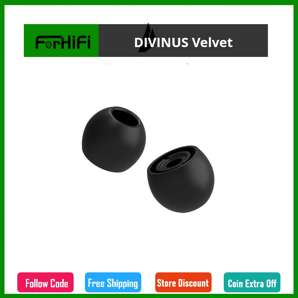 

DIVINUS Velvet Silicone For Size 3-5mm, Soft Deeply / DIVINME Velvet Silicone 4.5-6mm Deeper Lower Clearer Midrange Eartips