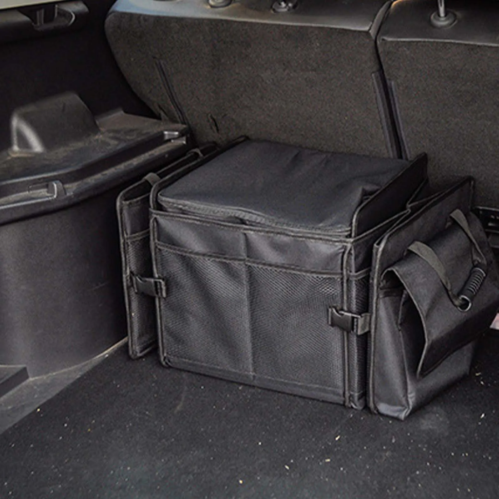 Trunk Organizer With Coolers Large Durable Car Storage Box With