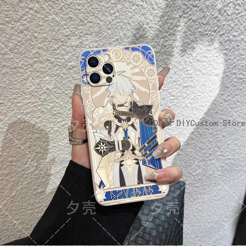 Elegant Phainon Castorice Cosplay Phone Case with Holder - Stylish Protective Gift