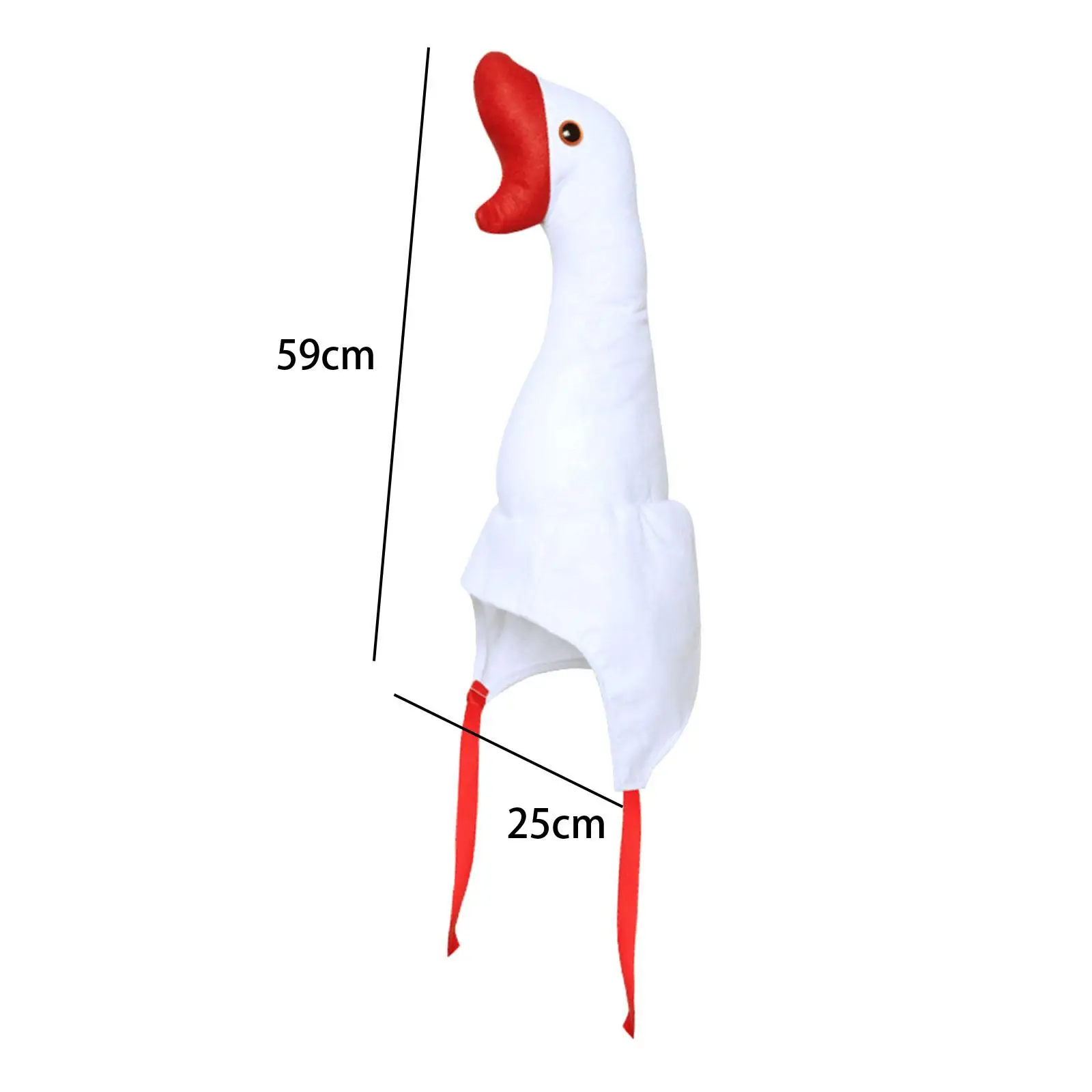 Plush Goose Hat Adults Photo Prop Decoration Creative Funny Costume Hat