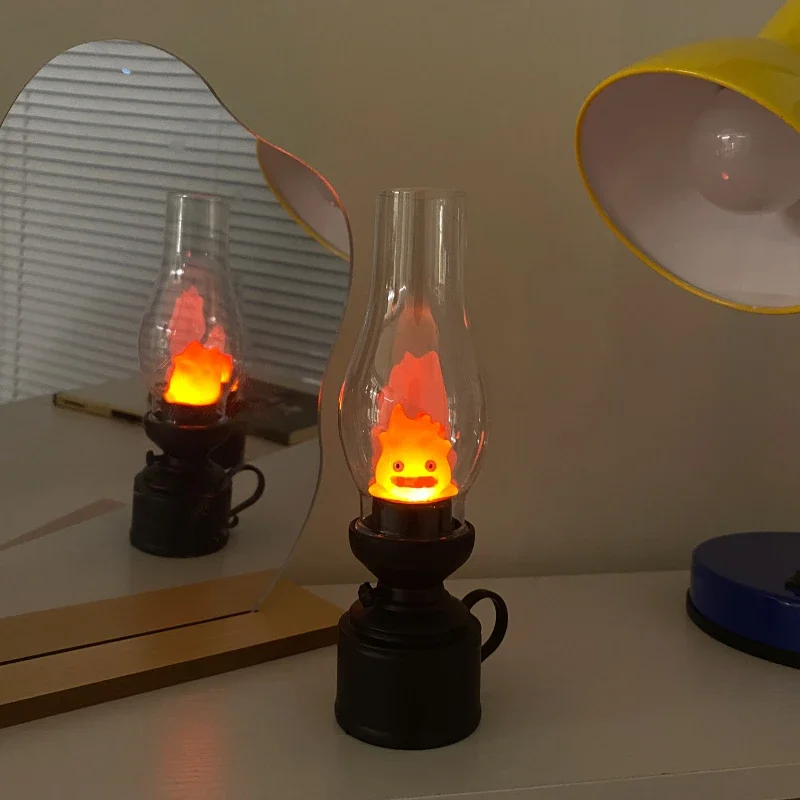 Retro Flame Table Lamp Night Light Home Decorative Flame Lamp for Desktop Vintage Flame Lighting 1