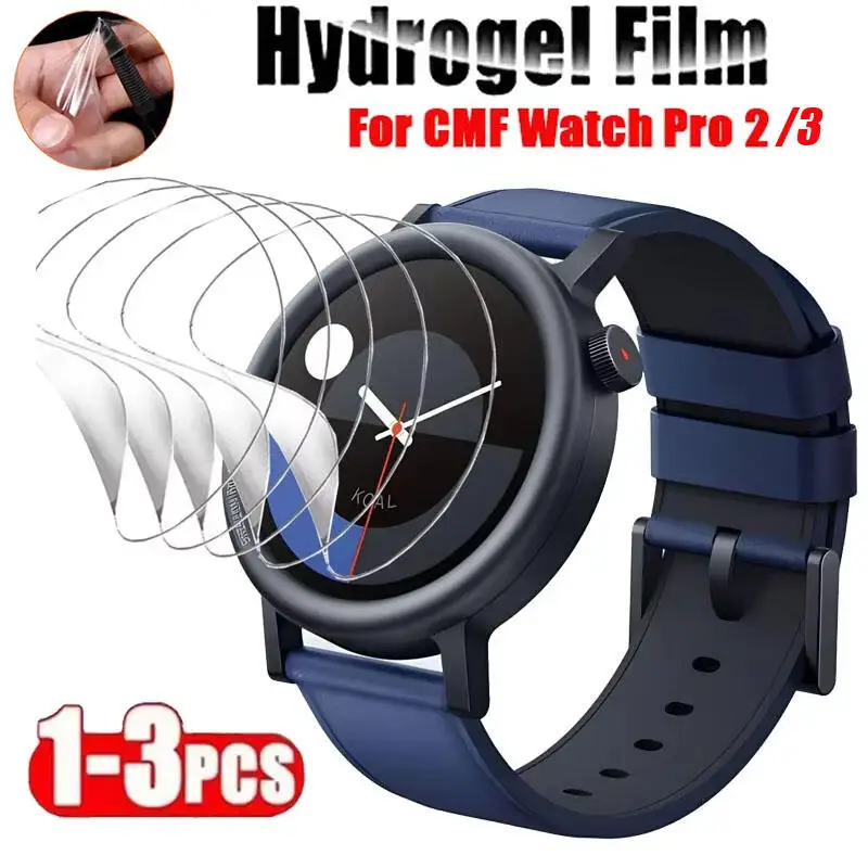 Hydrogel Screen Protector Film for Smartwatches - Pack of 1 to 3 Pieces