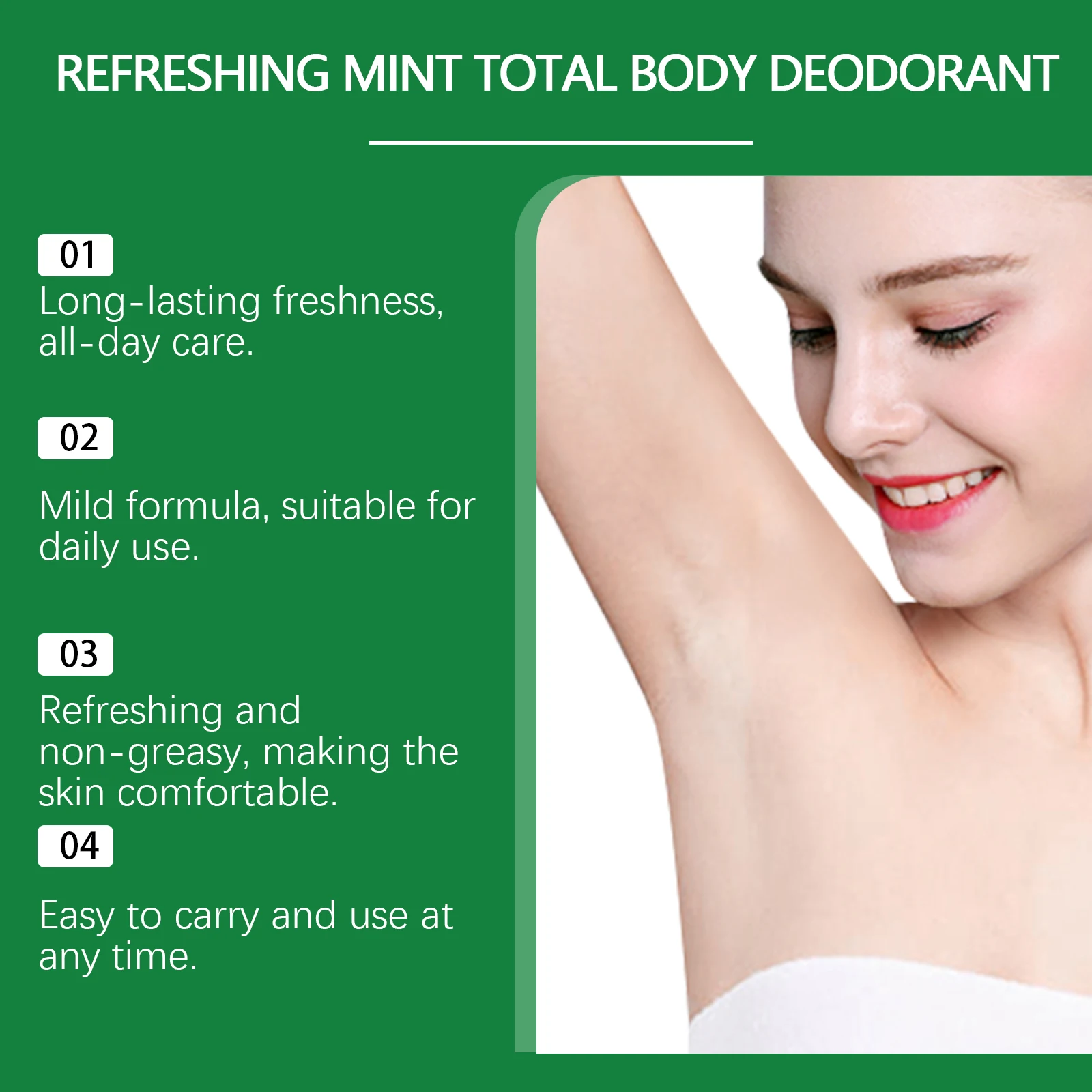 Minz-deodorant-stick Für Damen Gegen Achselschweiß Und Körpergeruch_voghion.com