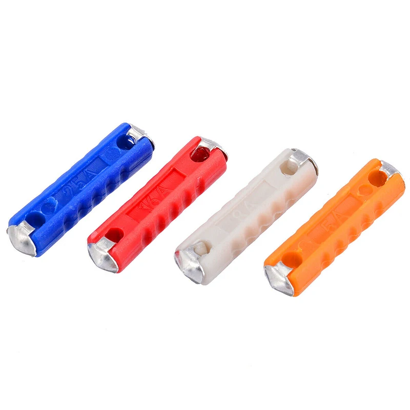 Auto Fuses Classic Car Ceramic Continental Torpedo Style Fuse Kit Set Protect Circuits Accessory Replacement 50Pcs