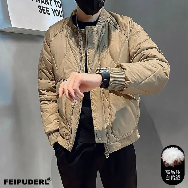 

2023 New Men's Jackets Vintage Warm Parka Coats High Quality High Collar Winter Jacket Fashion Men's Casual Jacket Trend A33