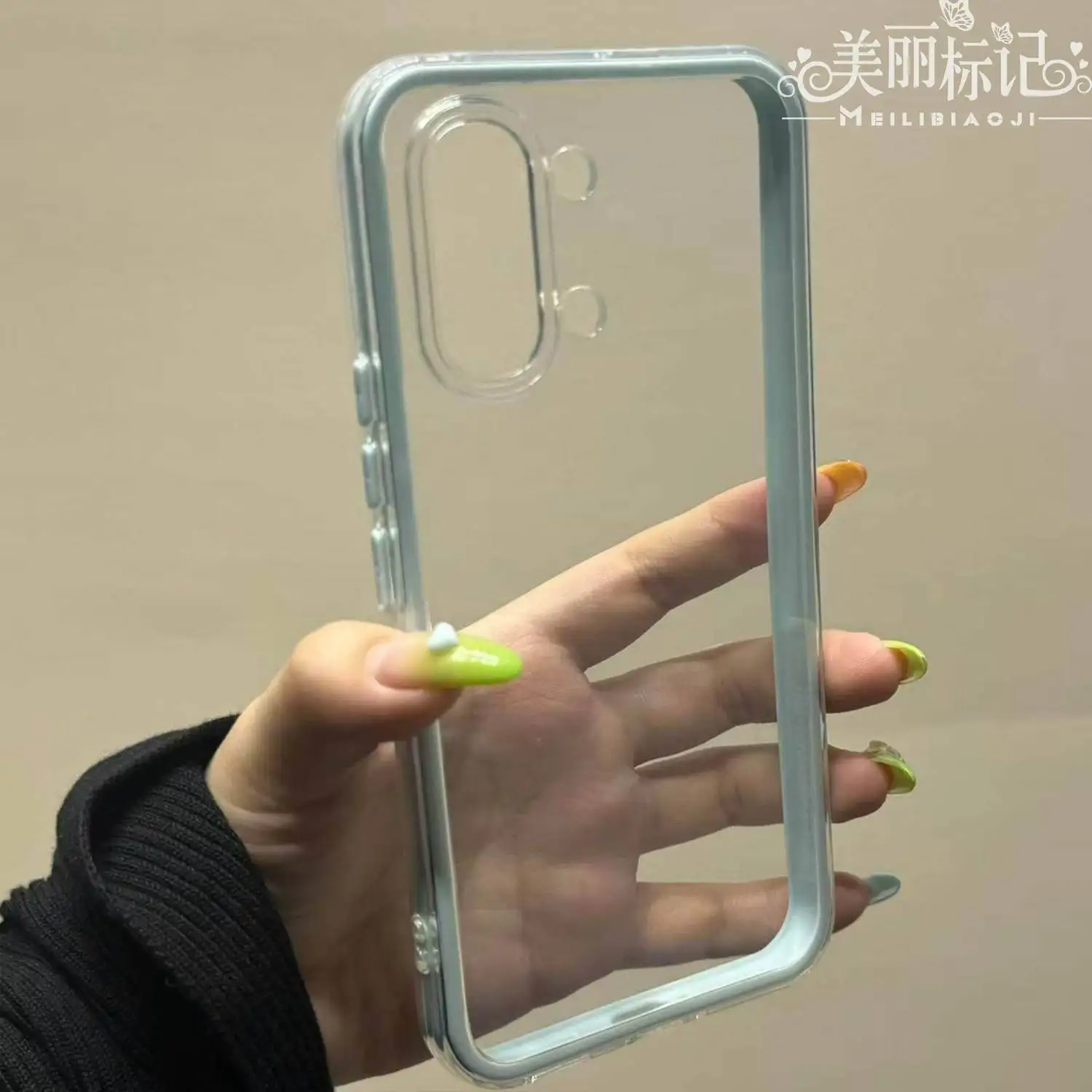 Enhanced Transparent 2-in-1 TPU Cover  with Anti-Drop Protection