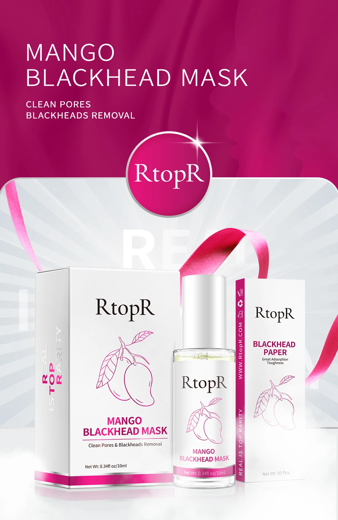 Description Picture 2 of itemRemoves Blackheads Deep Cleans Pores Softens Cuticles Absorbs Excess Oil and Dirt Mango Extract Safe and Natural  Shrink Pores