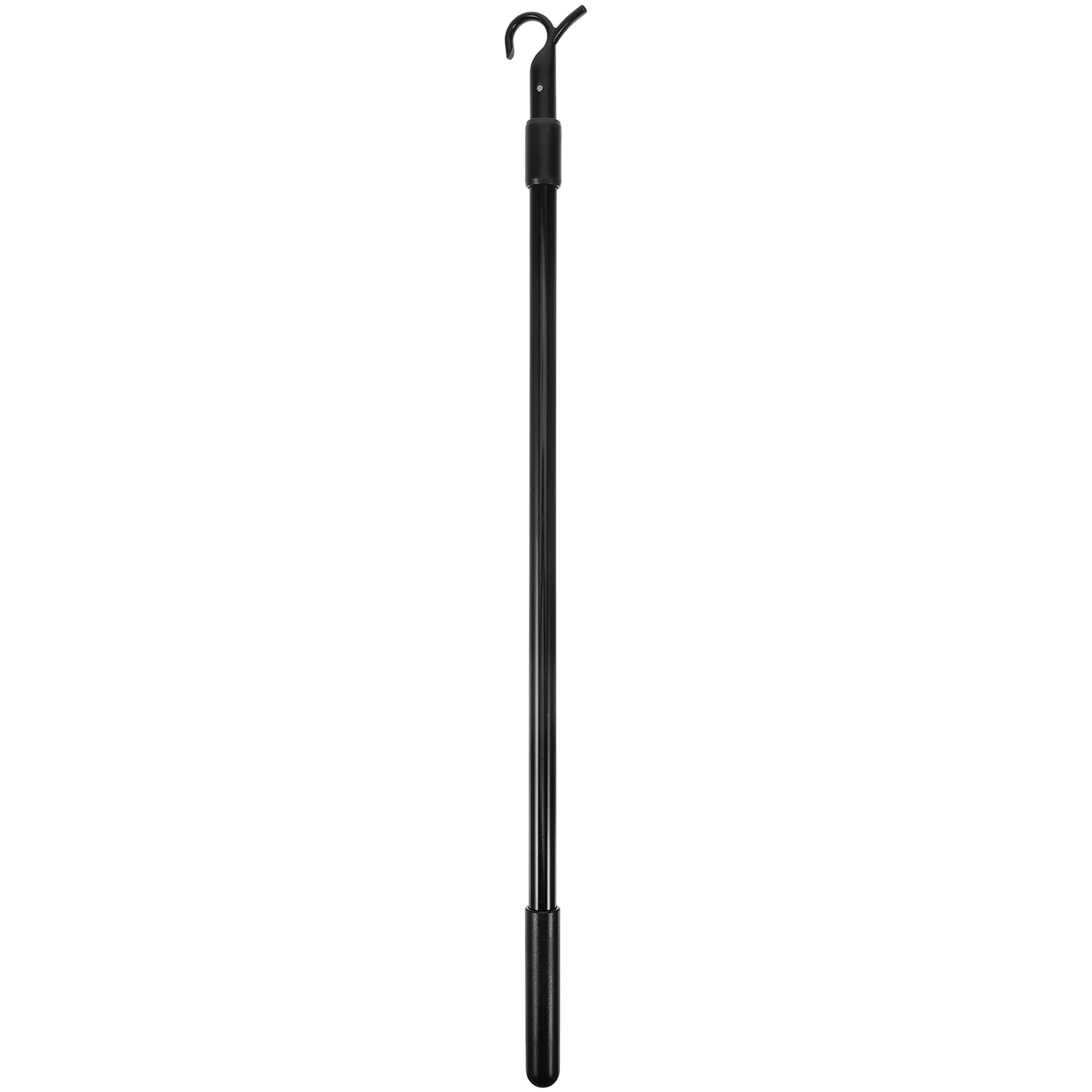 Black Adjustable Aluminum Alloy Curtain Rod Vertical Blind Wand With Hook Window Dressing Hardware Blind Replacement Rod
