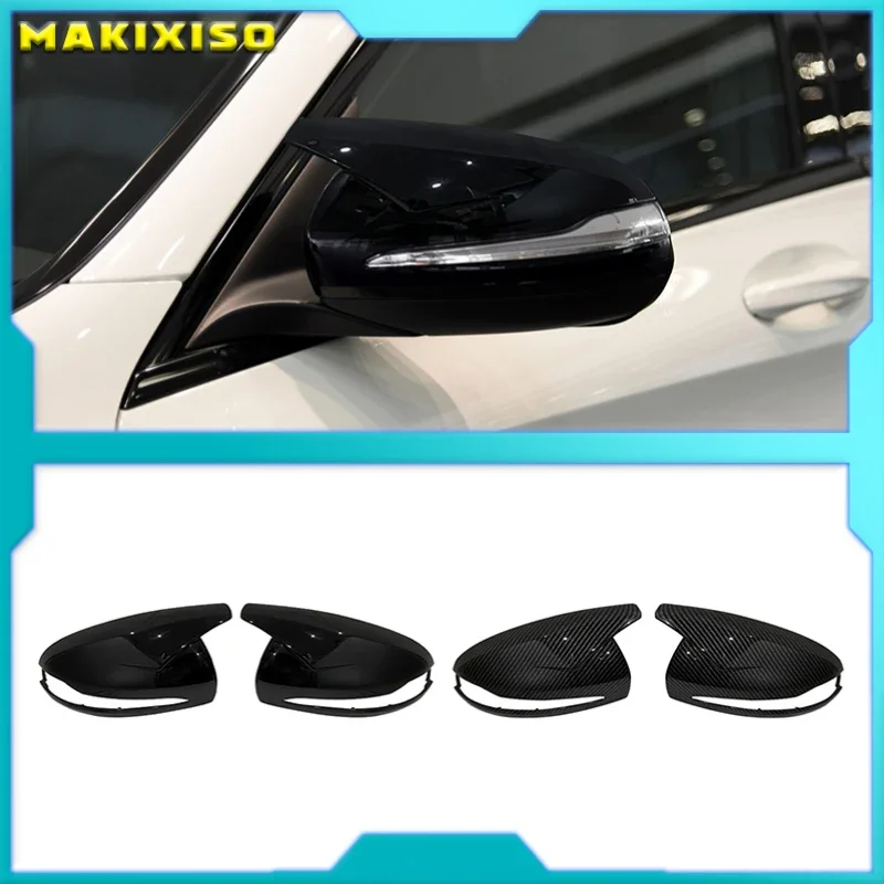

Carbon Fiber Look Door Mirror Cap Covers for Mercedes B C E S CLS GLA GLB GLC W205 W247 H247 X247 X253 C253 W222 C217 W213 C257