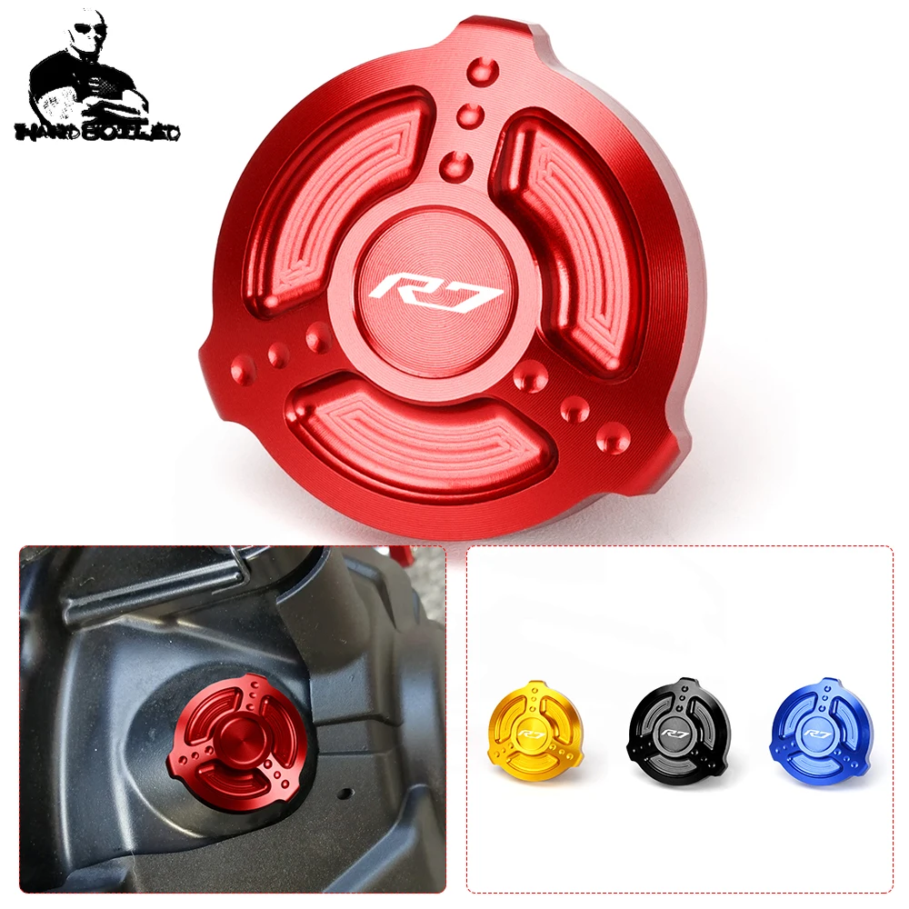 

For YAMAHA YZF R1 R3 R6 R7 YZFR1 YZFR6S YZFR3 YZFR7 YZFR6 Motorcycle Accessories NEW CNC Engine Oil Filler Cap Plug Screw Cover