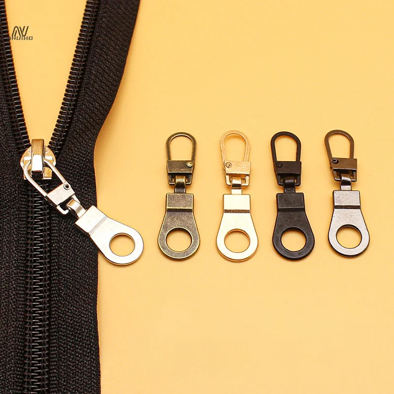 

Съемные Металлические пуловеры на молнии для слайдеров на молнии, наборы для ремонта на молнии, дорожная сумка, чемодан, головка на молнии для шитья, 5 шт.