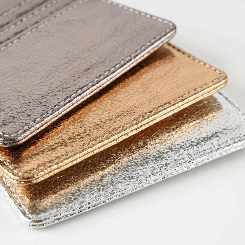 Women Thin Card Holder Wallet Lightweight Multi-Card Holder Case Pu Leather Credit Card Money Coin Holder Purse Bag