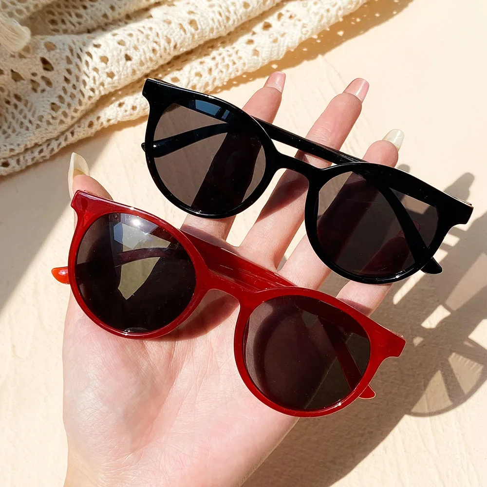 Hair Accessories 2/Set Fashion Korean Cute Vintage Sunglasses Embroidered Bow Clip For Kids Boys Children's Sun Glasses Girl Hairpin Accessories