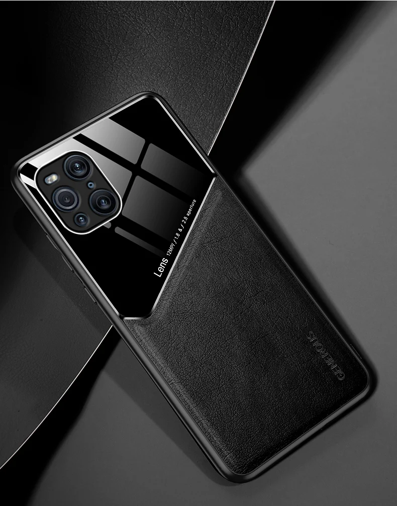 OPPO X3 -kotelo Zroteve-nahkakuvioinen pehmeäkehysinen PC-suojakuori Oppo Find X5 FindX3 Pro Neo FindX5 Lite -puhelimelle_voghion.com