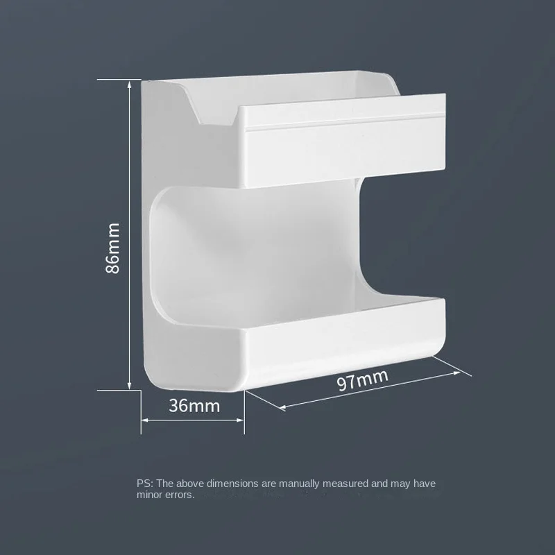 리모컨 홀더 접착식 무타공 소켓 홀더 드릴링 없이 휴대폰 충전 거실 정리함 수납 박스