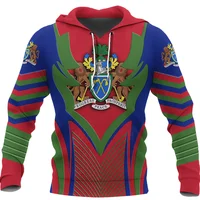 Sweats à capuche College 3D de la Gambie africaine pour hommes, vêtements de survêtement Foostiendra c, graphique d'emblème national, sweat à capuche PVD, vêtements pour hommes, Y-Map Feel 4