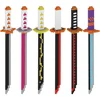 Animes Demon Slayer Yamato Swords Nichirin Knifes Blade Arms Equipage Accessories Game Model Toys Kids Brick Building Block 1