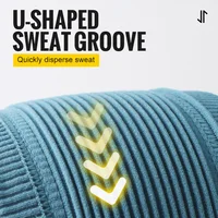 WRELS Sweatband for Men and Women Wide Sweat Band Yoga Band No-Slip Workout Headbands  Wicks Moisture Headband - Image 3