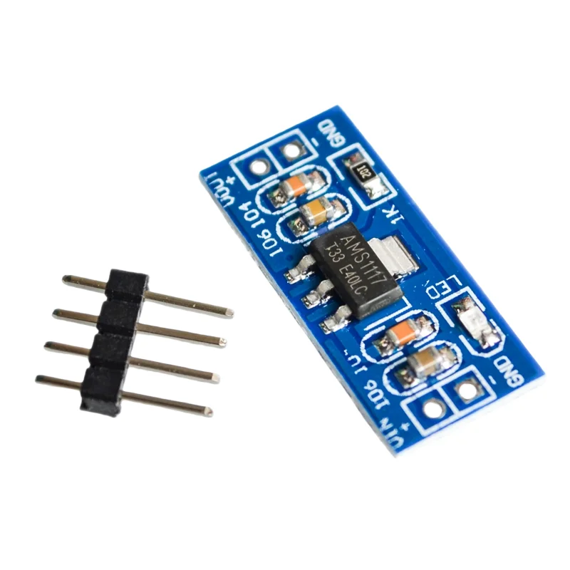 10 Stück 3,3V/5V Stromversorgungsmodul AMS1117 3,3V Stromversorgungsmodul mit ungelöteter Stiftleiste, neues Produkt 5V