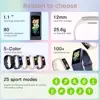 Body Temperature 1.1" Amoled Display Fitness Tracker Bracelet Men Women Waterproof Swimming Heart Rate Blood Oxygen Smart Watch 2