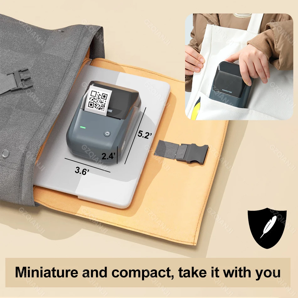 Niimbot b1 Impressora de Etiquetas Portátil Bluetooth Móvel Autoadesivo Autoadesivo Papel Rolo Máquina de Etiquetas Jóias - Imagem 3