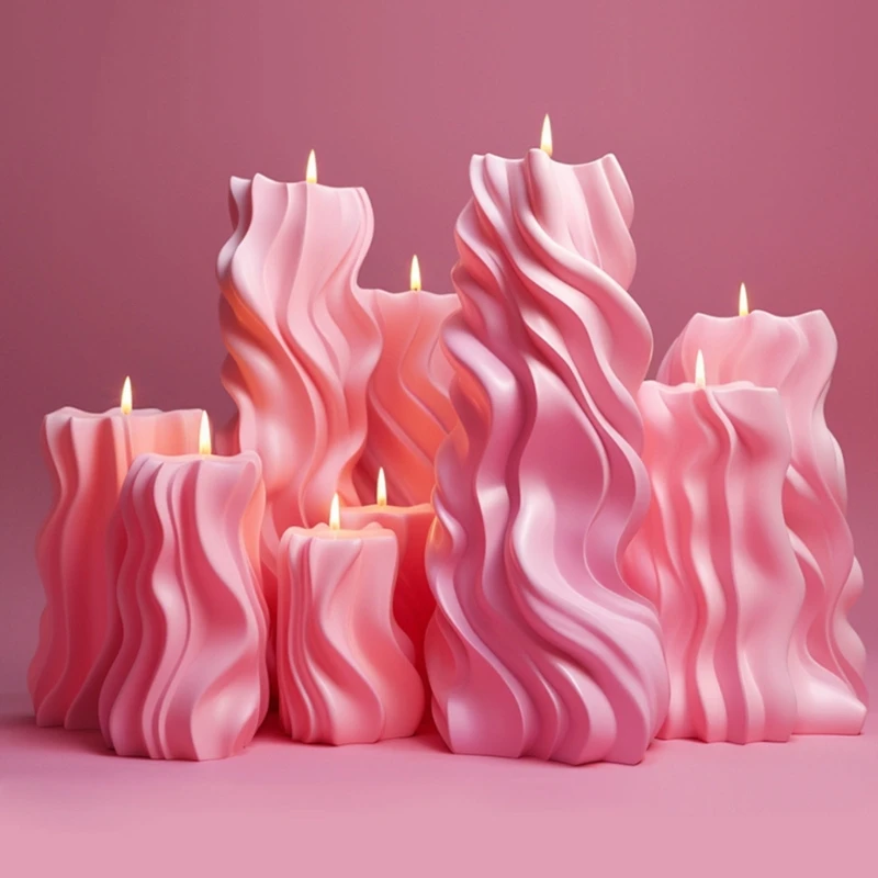 

Геометрическая форма для эпоксидной смолы, форма для свечей ручной работы, DIY 3D-цилиндр, силиконовая форма