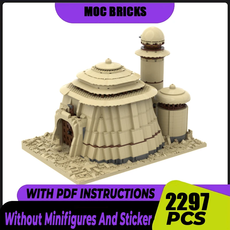 

Star Movie Moc Building Blocks Luxury Desert Palace Model Technology Bricks DIY Assembly Construction Toy Holiday Gift